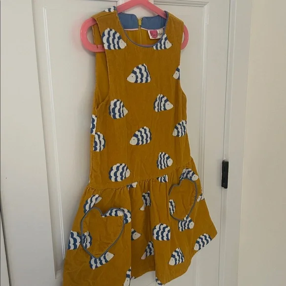 Mini Boden Velvet Girls Dress Set Sz 7-8 yr - Picture 9 of 14